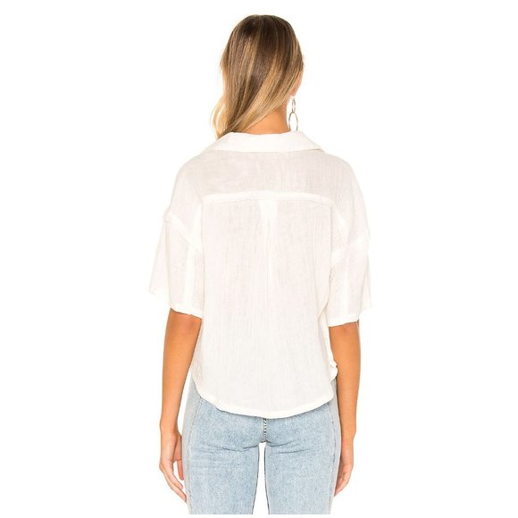 017 We the FREE PEOPLE Full Of Light Top White sz L Women's - Picture 2 of 10